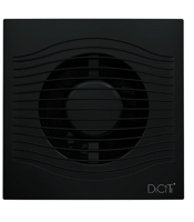 Вентилятор SLIM D100 C4, черный матовый с обратным клапаном